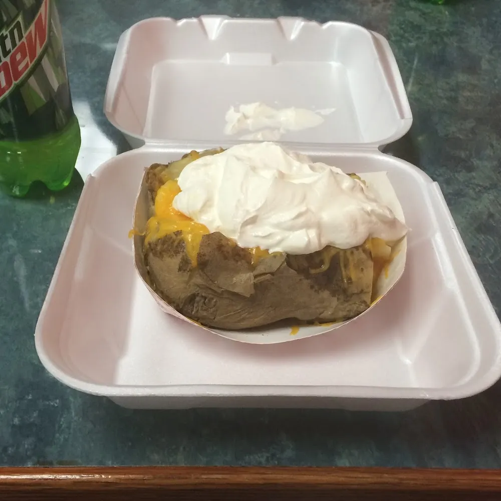Baked Potato with Sour Cream & Cheese
